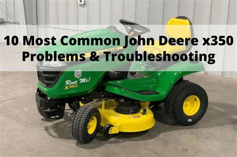 john deere e series problems